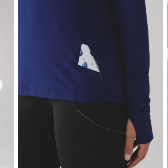 Lululemon Outrun 1/2 Half Zip Pullover Hero Blue - Picture 4 of 8